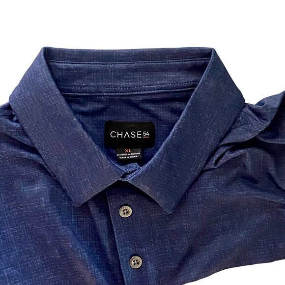 Chase54 Course Top Blue Orange Golf Polo Men's XL - Picture 7 of 9